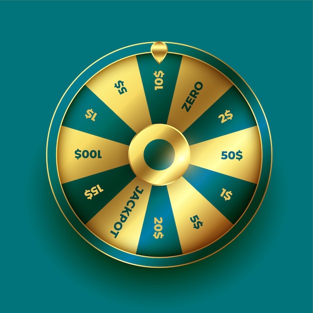 Vector gratuito fondo de ruleta de jackpot premium para dinero y lotería