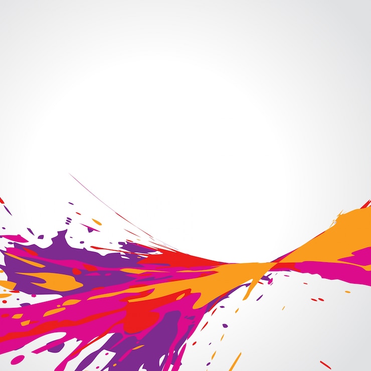 Vector gratuito fondo de salpicaduras de pintura abstracta