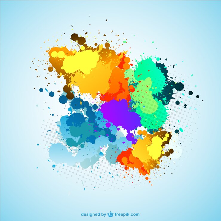 Vector gratuito fondo de salpicaduras