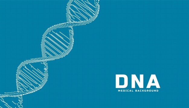 Fondo de salud de ciencia médica con ADN