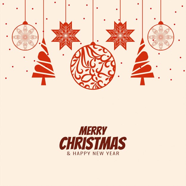 Fondo de saludo abstracta feliz celebración de Navidad
