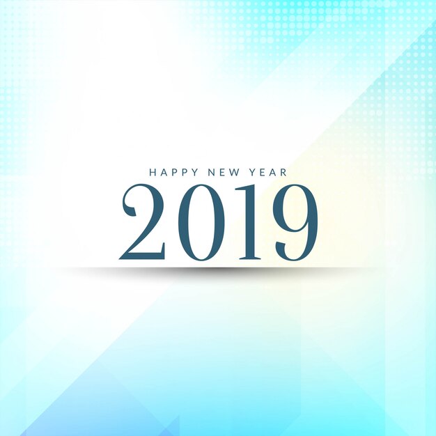 Fondo de saludo elegante feliz año nuevo 2019