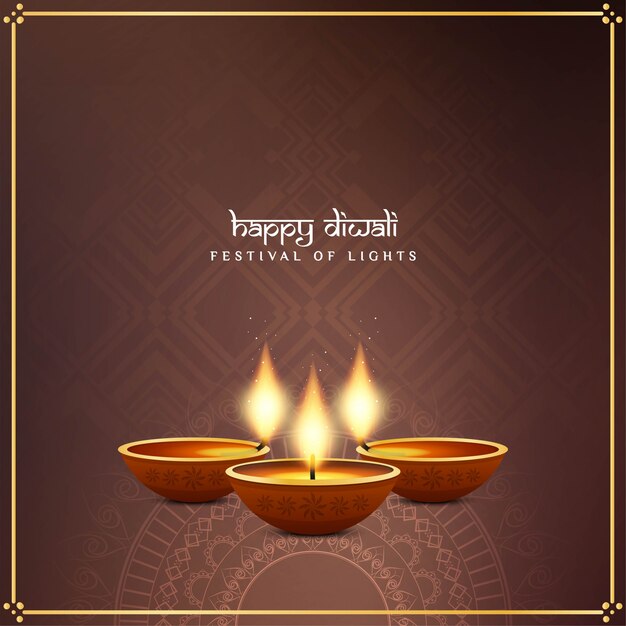Fondo de saludo hermoso abstracto feliz Diwali