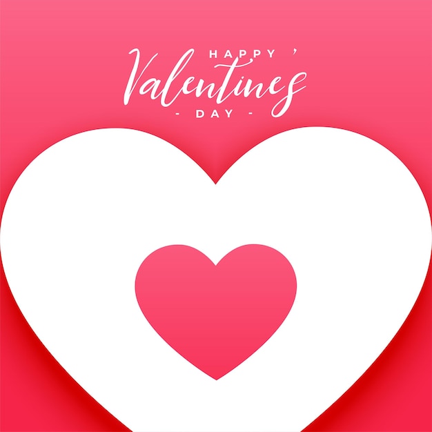 Vector gratuito fondo de saludo de san valentín con lindo corazón