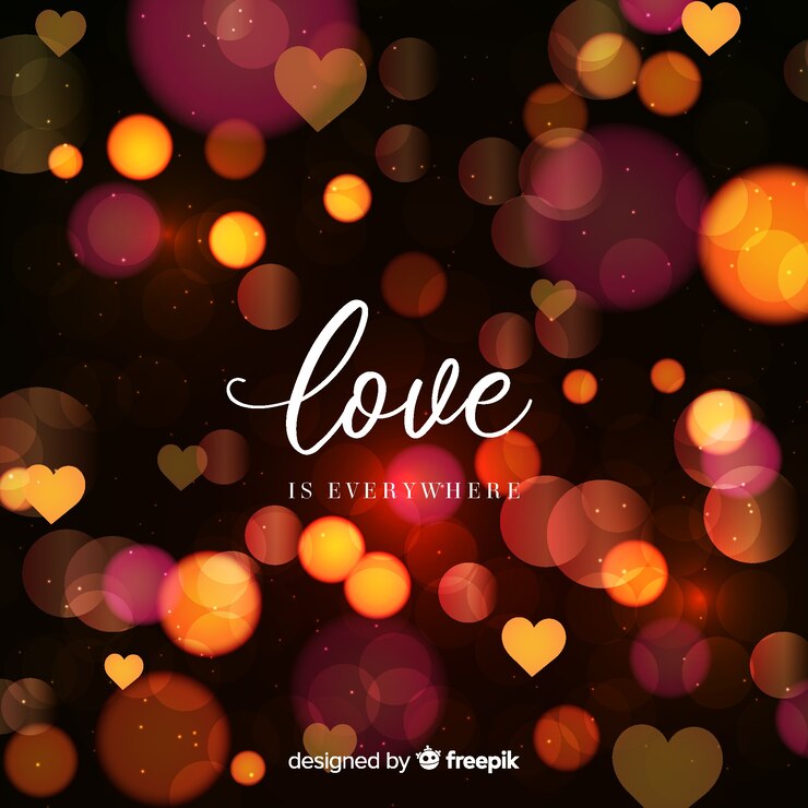 Vector gratuito fondo de san valentín borroso
