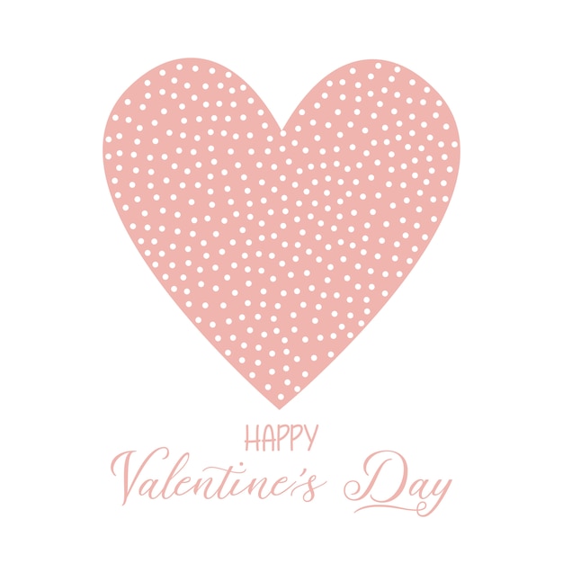 Fondo de San Valentín con corazón manchado.