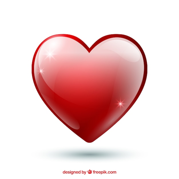 Fondo de san valentin con corazón rojo
