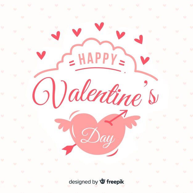 Fondo san valentín corazones volando