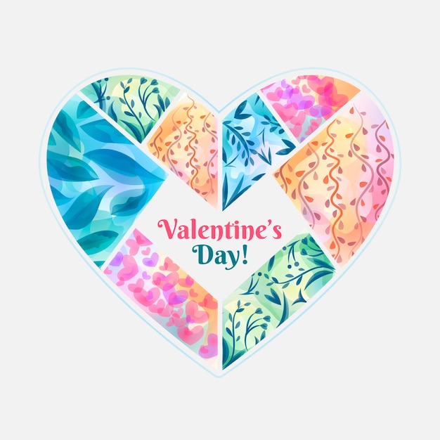 Vector gratuito fondo de san valentín dibujado a mano