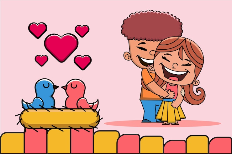 Vector gratuito fondo de san valentin dibujado a mano