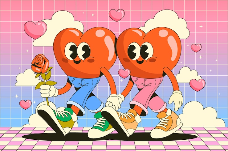 Vector gratuito fondo de san valentín plano