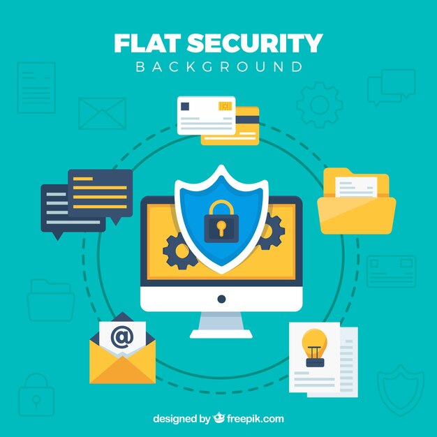 Fondo de seguridad plano