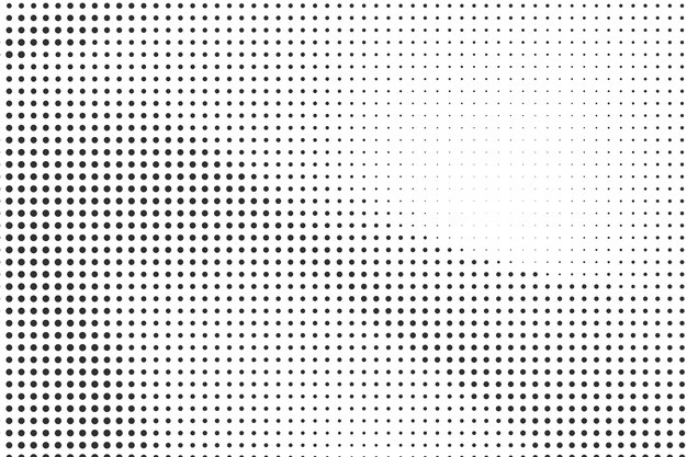 Fondo de semitono blanco y negro de diseño plano