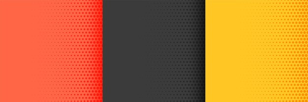 Fondo de semitono brillante en colores rojo amarillo y negro