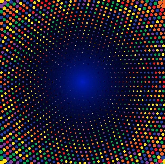 Fondo de semitono circular colorido abstracto