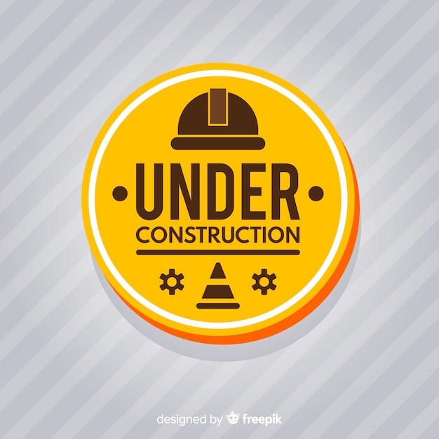 Fondo señal en construcción realista