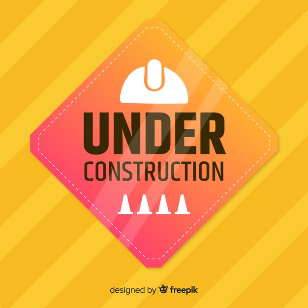Fondo de señales realistas bajo la construcción