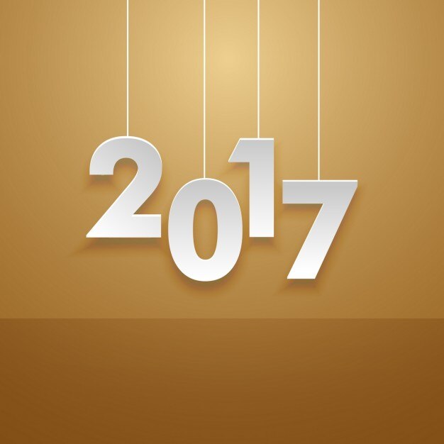 Fondo sencillo de año nuevo 2017