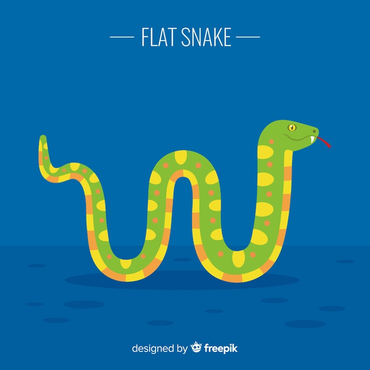 Vector gratuito el fondo de la serpiente amigable