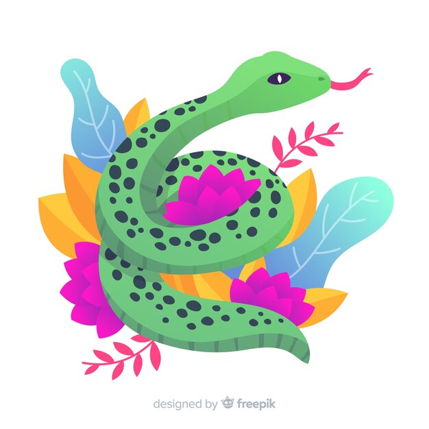 Fondo serpiente colorido