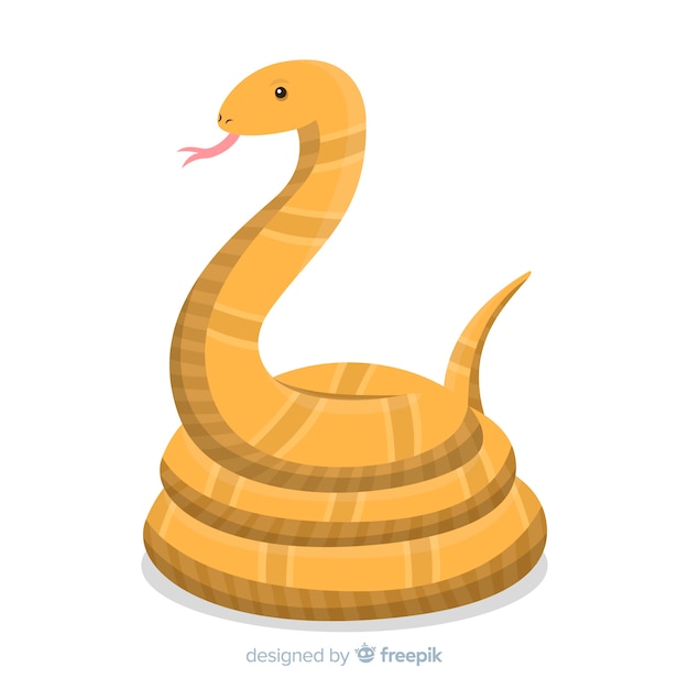 Vector gratuito fondo serpiente siseando dibujada a mano