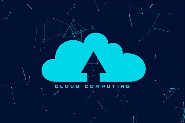 el fondo del servidor web de computación en nube digital para la visualización de datos