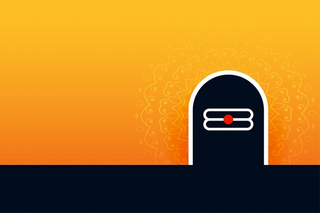 Fondo shivling de señor shiva para el festival shivratri