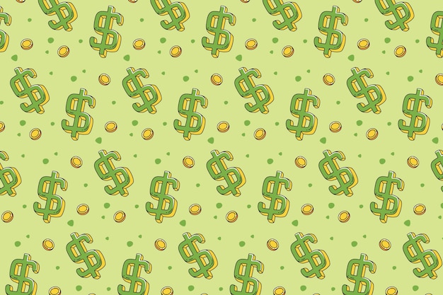 Fondo de signo de dólar