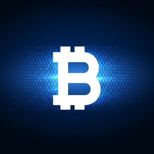 Fondo de símbolo de bitcoins digital de internet