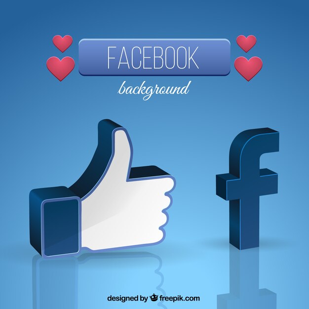 Fondo de símbolos de facebook 