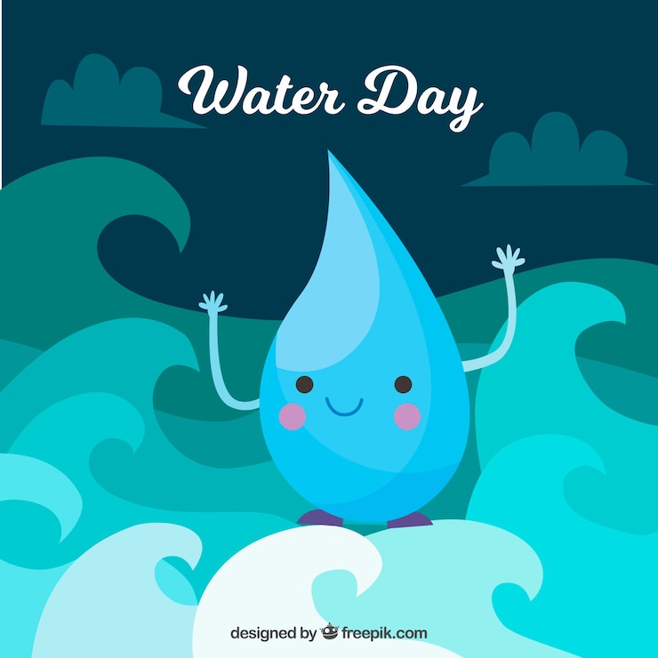 Vector gratuito fondo de simpática gota de agua