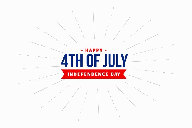 Fondo simple del 4 de julio día de la independencia de estados unidos