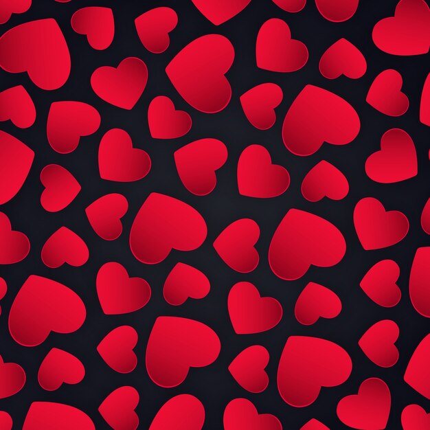 Fondo simple de corazones de San Valentín Vector