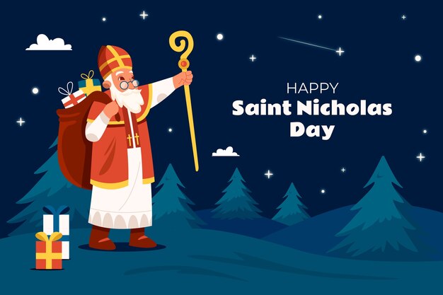 Fondo sinterklaas dibujado a mano
