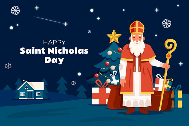 Fondo sinterklaas dibujado a mano