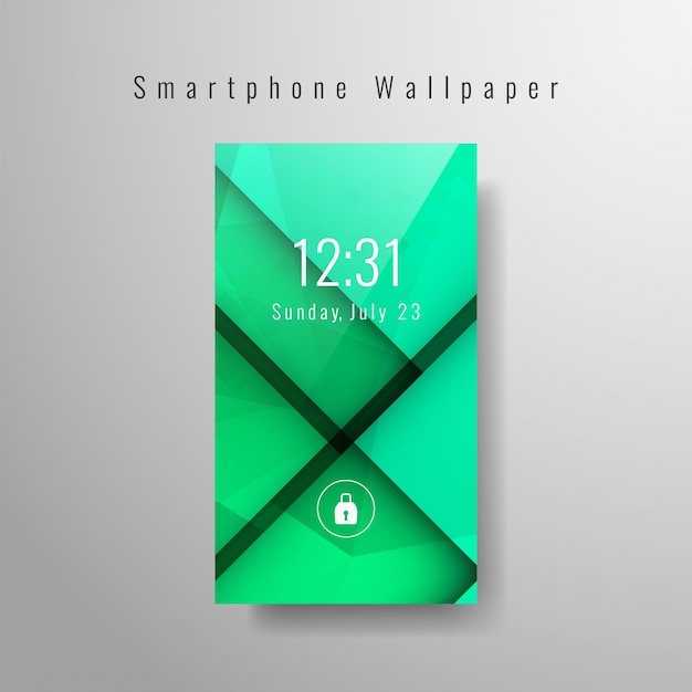 Fondo de smartphone moderno verde