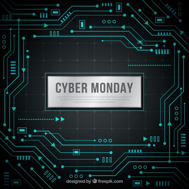 Fondo de software de cyber monday