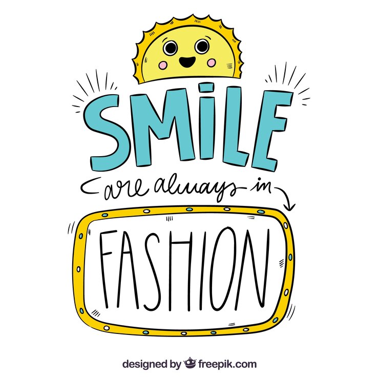 Vector gratuito fondo de sonreír está de moda