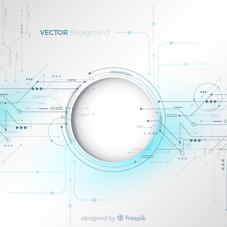 Vector gratuito fondo tabla circuitos realista