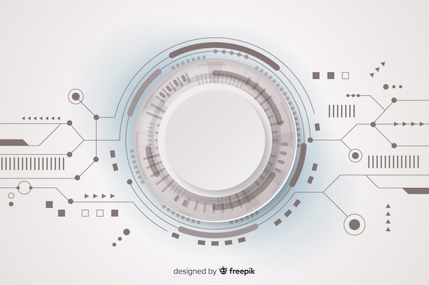 Vector gratuito fondo tabla circuitos realista