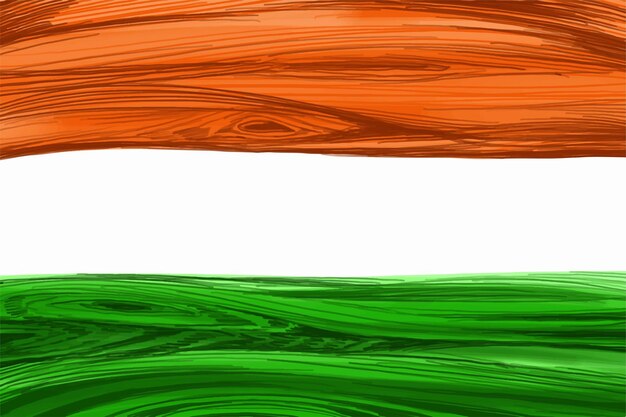 Vector gratuito fondo de tarjeta de celebración del día de la independencia del tema de la bandera tricolor india