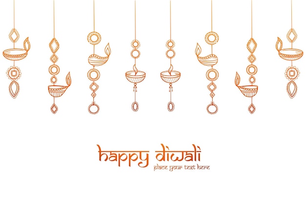 Vector gratuito fondo de tarjeta de celebración feliz diwali