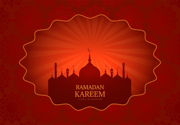 Fondo de tarjeta de felicitación de ramadán kareem