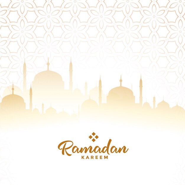 Fondo de tarjeta de festival árabe de Ramadán kareem