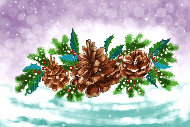 El fondo de la tarjeta de Navidad