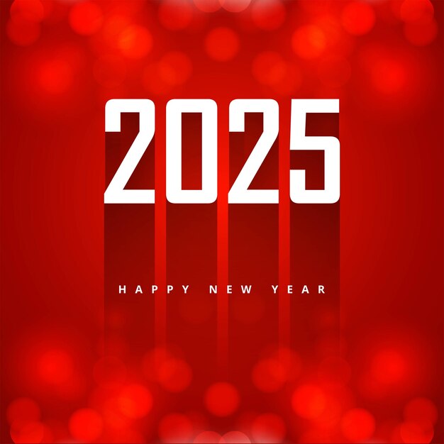 Fondo de la tarjeta de vacaciones de celebración del año nuevo 2025
