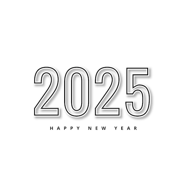 Fondo de la tarjeta de vacaciones de celebración del año nuevo 2025
