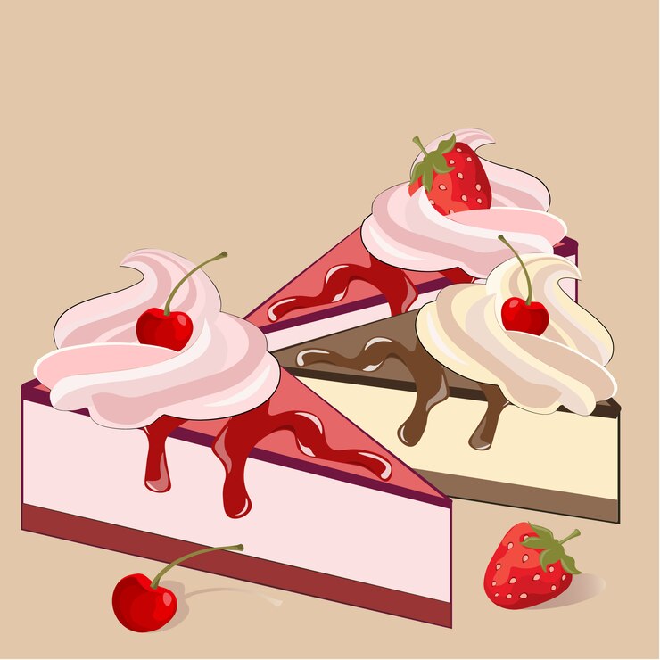 Vector gratuito fondo de tartas deliciosas