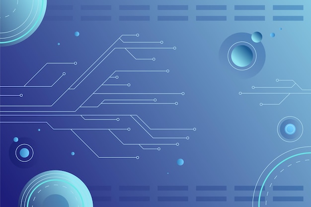 Fondo de tecnología azul degradado