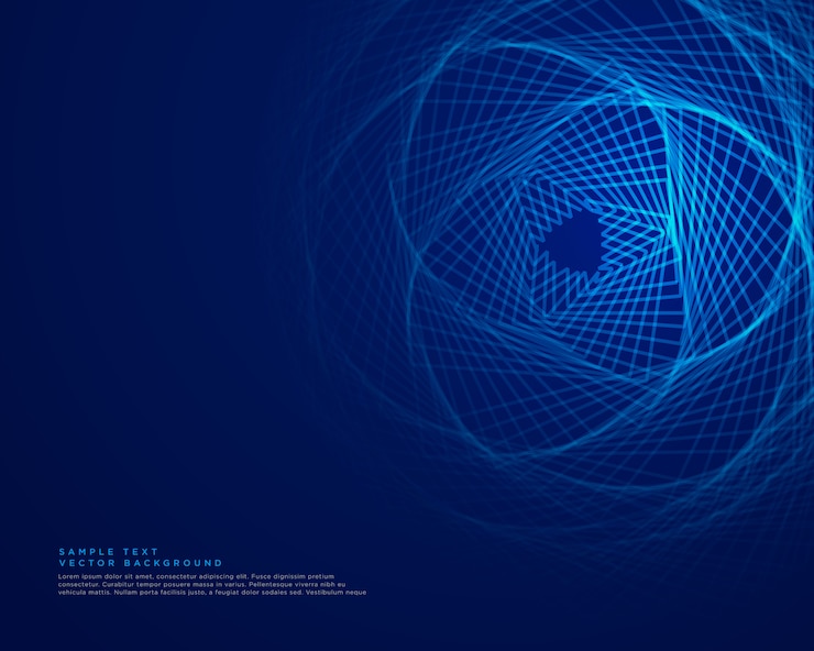 Vector gratuito fondo de tecnología azul con líneas abstractas